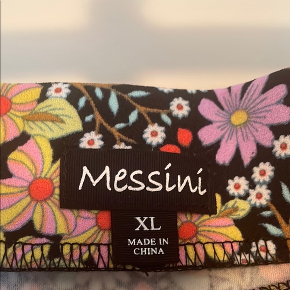 Multicolored Floral Trumpet Midi Skirt Size XL - Picture 3 of 8